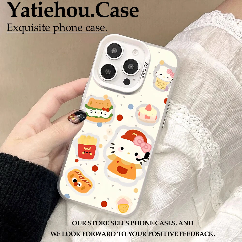 彩银汉堡凯蒂猫适用苹果16华为oppo小米15vivo荣耀oppo红米iphone