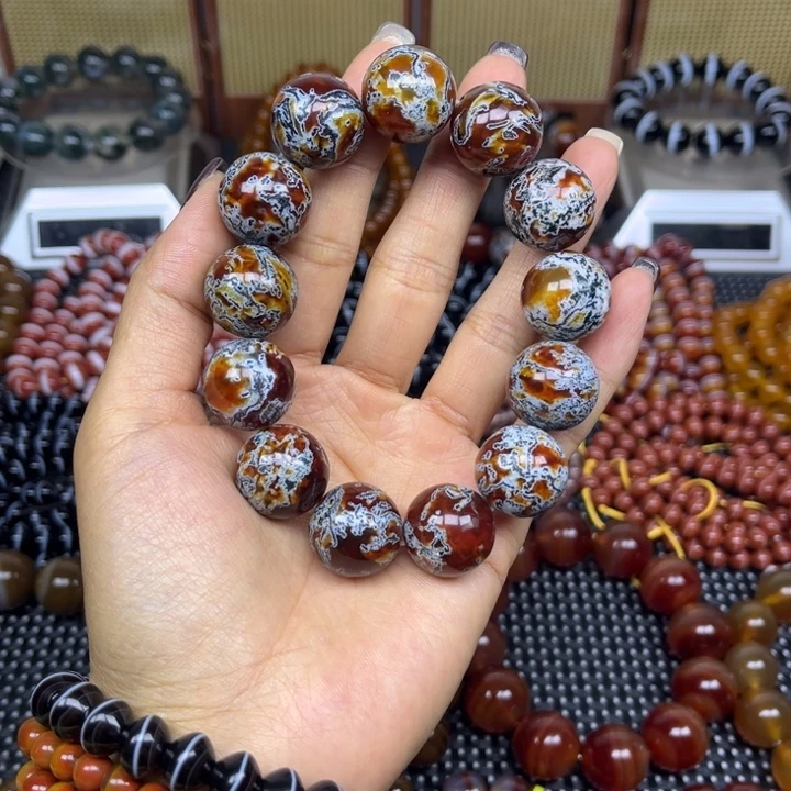 玛瑙/玉髓未镶嵌手链