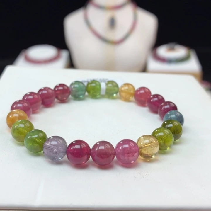 未镶嵌碧玺手链8.2mm±