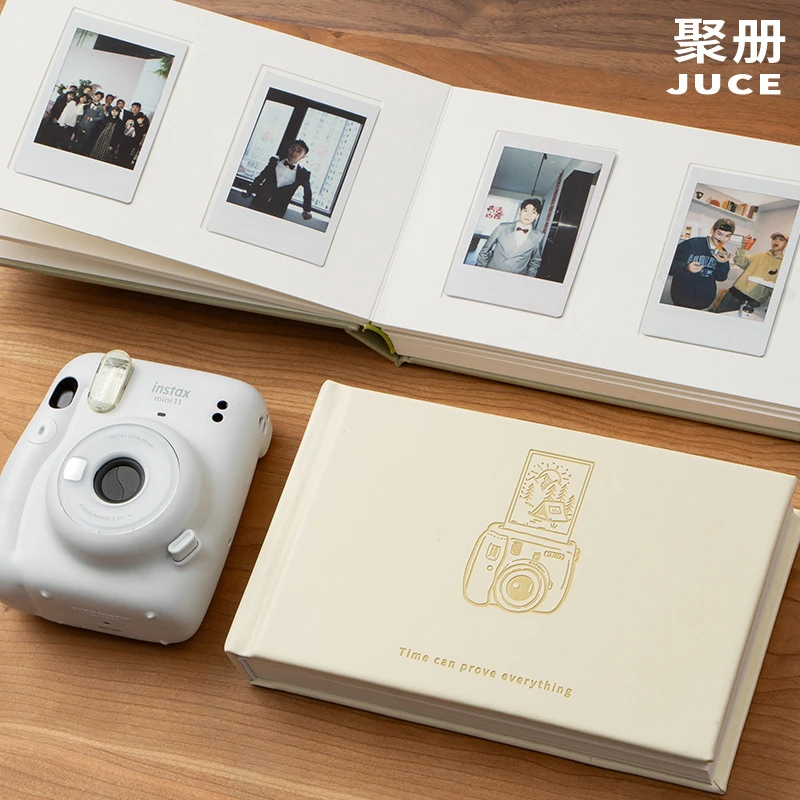 聚册mini拍立得相册卡册收纳本可写字三寸插页照片相纸纪念册礼物