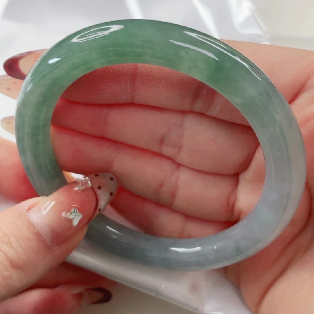 翡翠未镶嵌手镯55.1x449