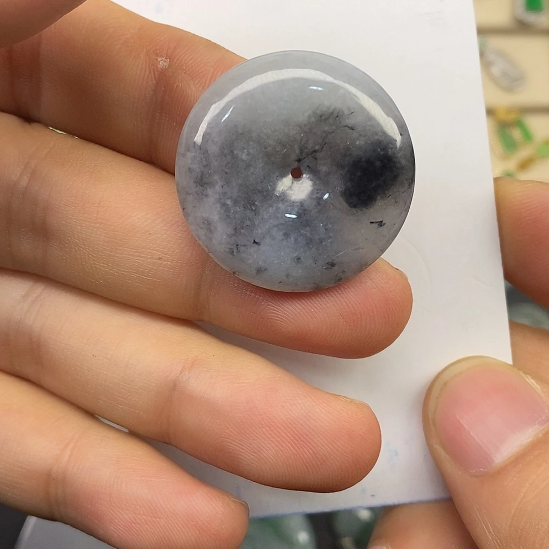 翡翠未镶嵌颈饰天然缅甸翡翠A货漏个