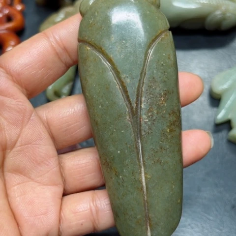 吊坠白玉菩提把件