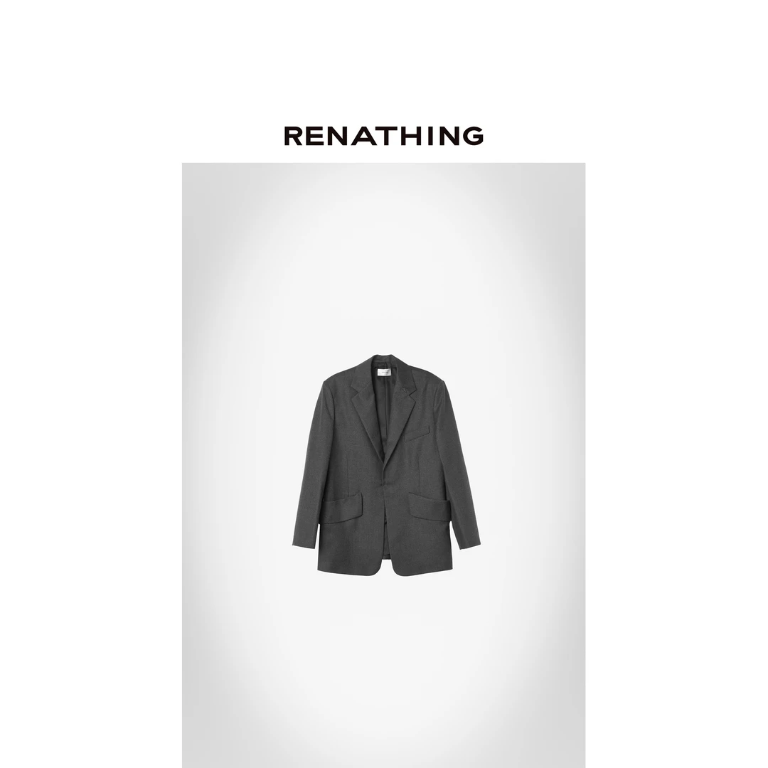 【RENATHING】宽松口袋设计感西装外套