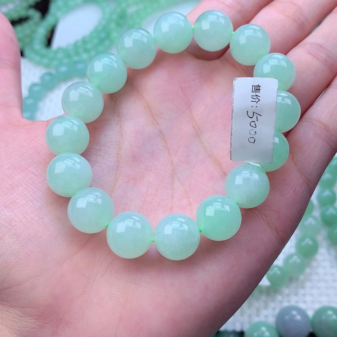 翡翠未镶嵌毛衣链