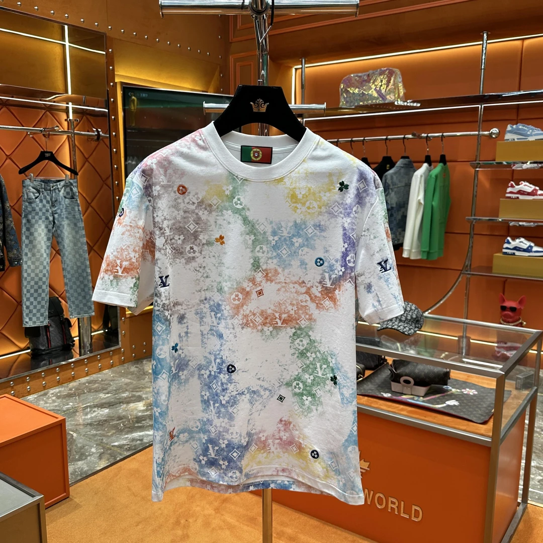 NR【灼灼专属】2025新款短袖圆领重磅刺绣高级感T恤25050