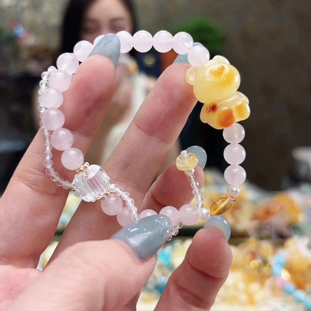 未镶嵌琥珀手链琥珀