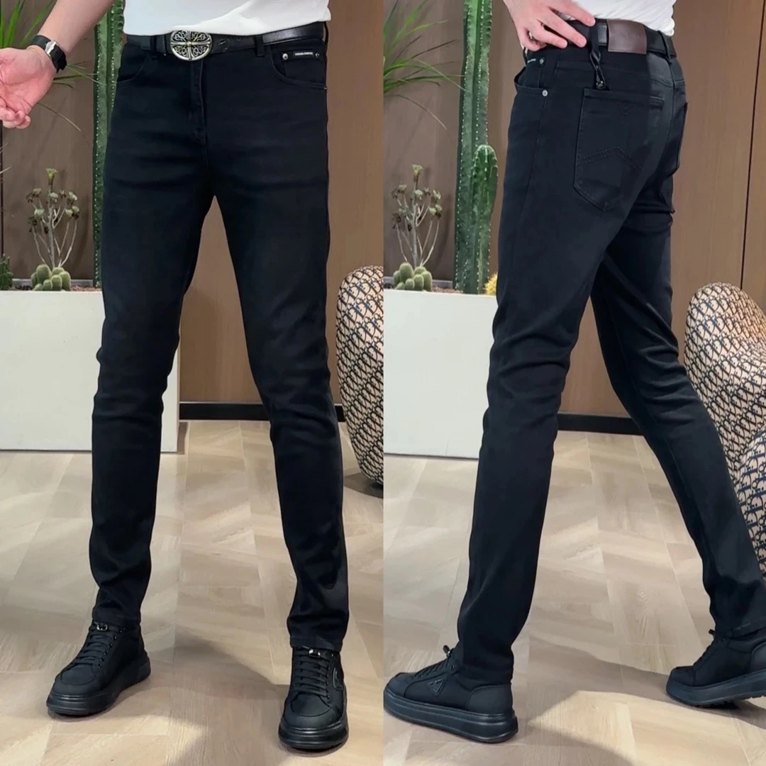 TM-9703-1黑灰色牛仔裤