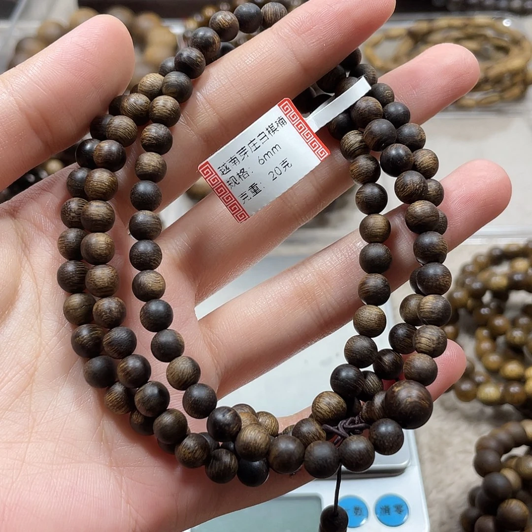 太****手串沉香越南芽庄白棋楠瘤疤