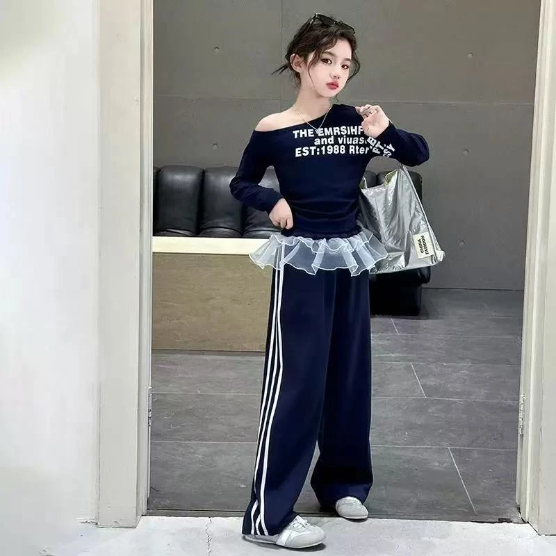 QDD8 韩版优选春季儿童休闲舒适时尚百搭洋气休闲裤