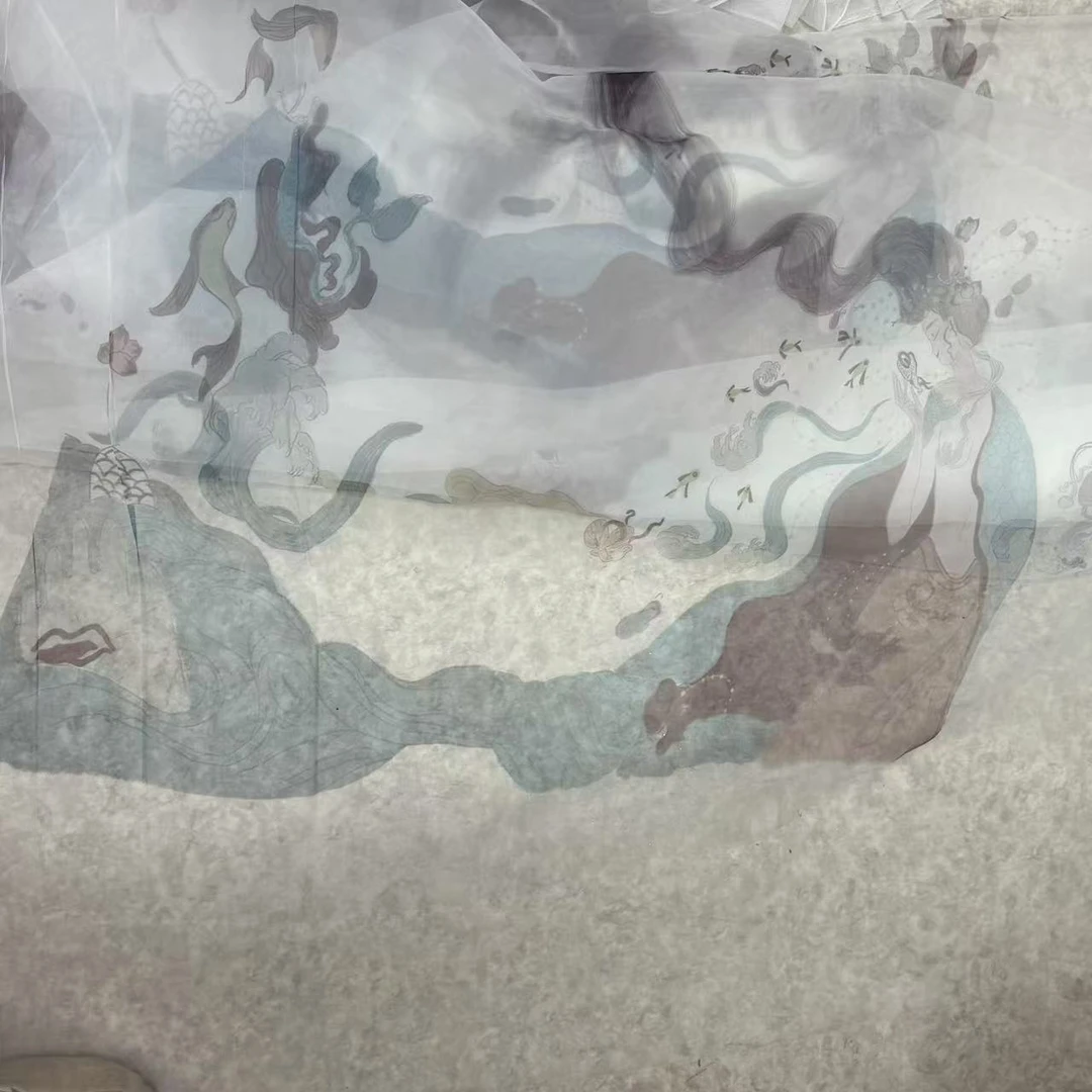 【侍女】欧根纱布料3米长