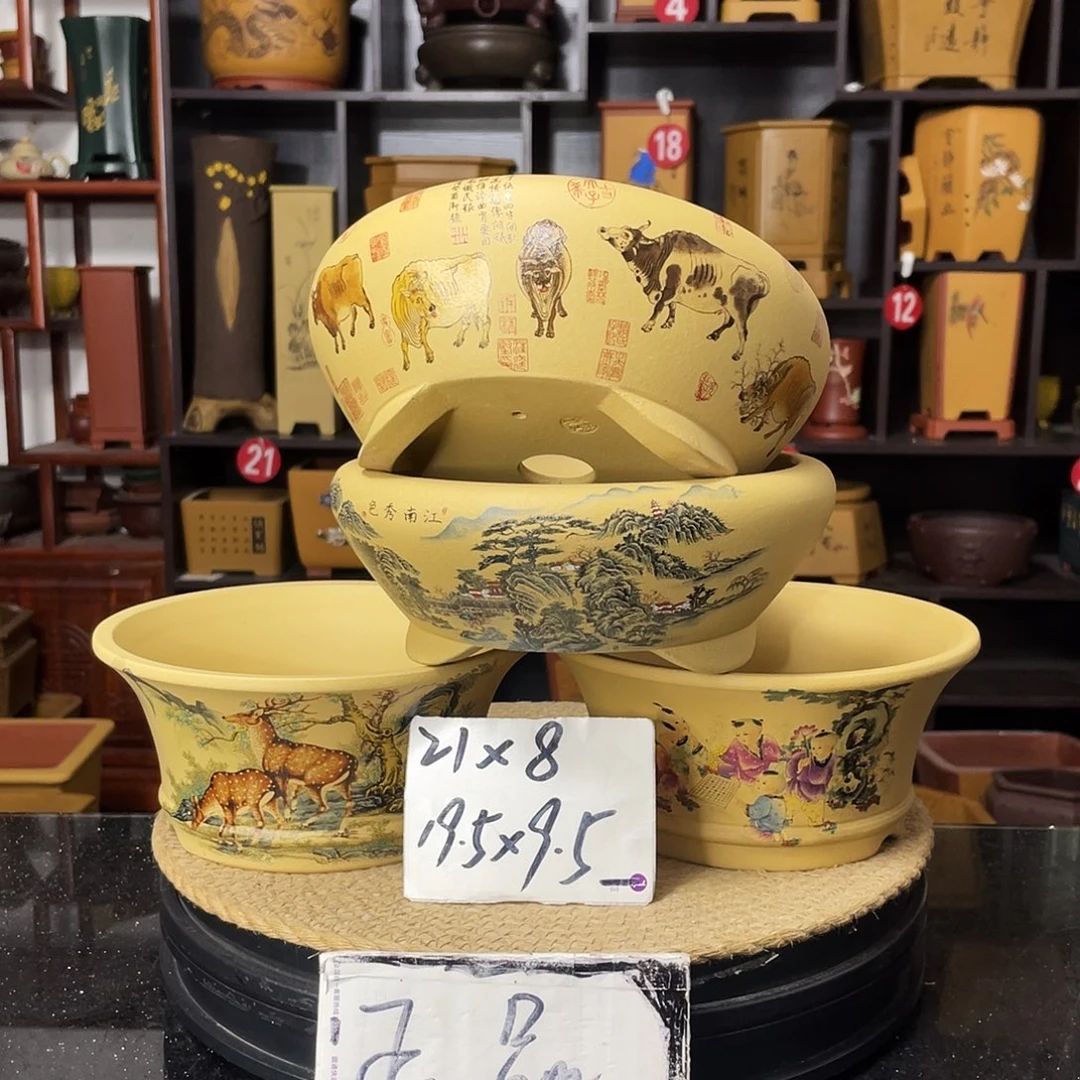 紫砂D-婉秋紫砂花盆