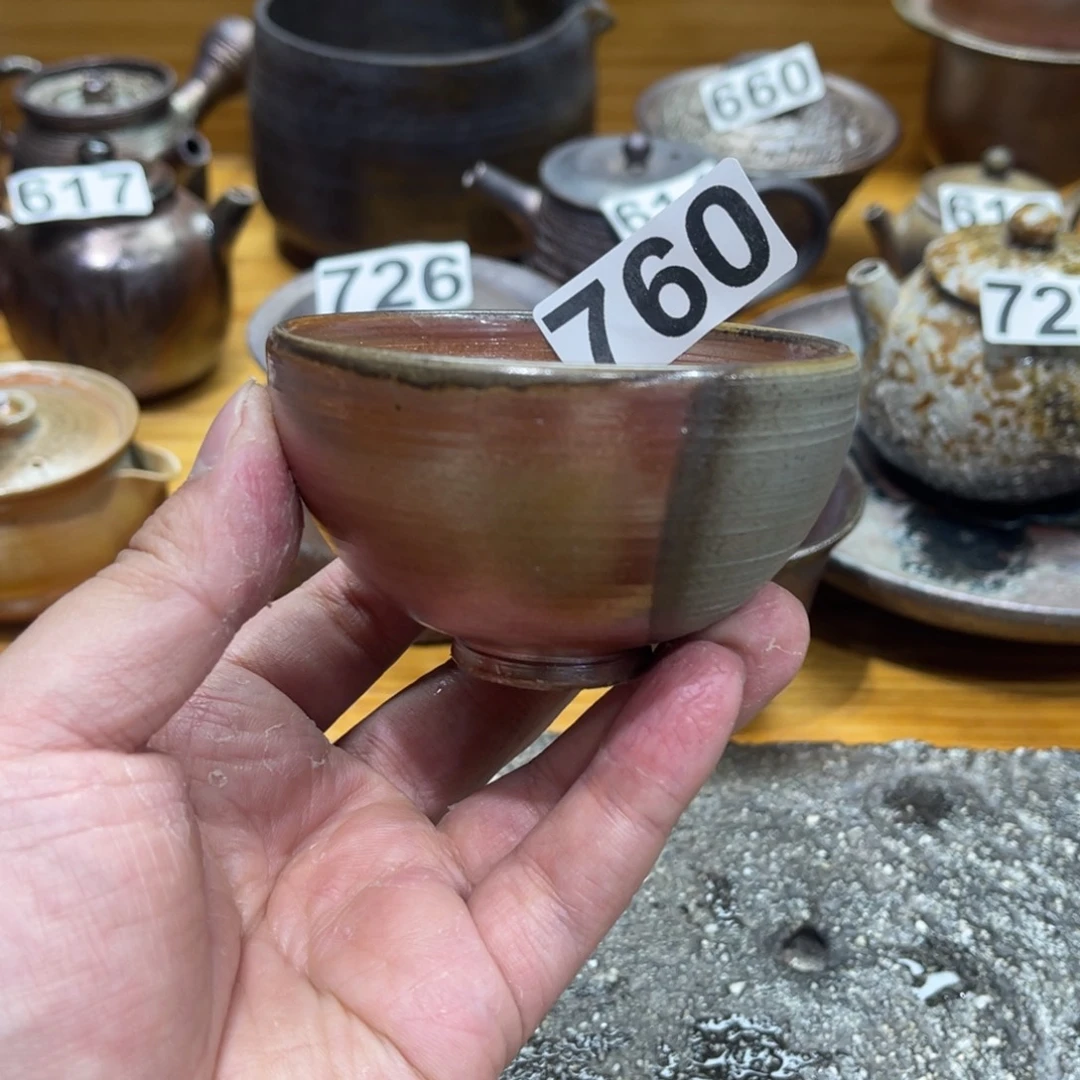手工制作柴烧茶杯微瑕760