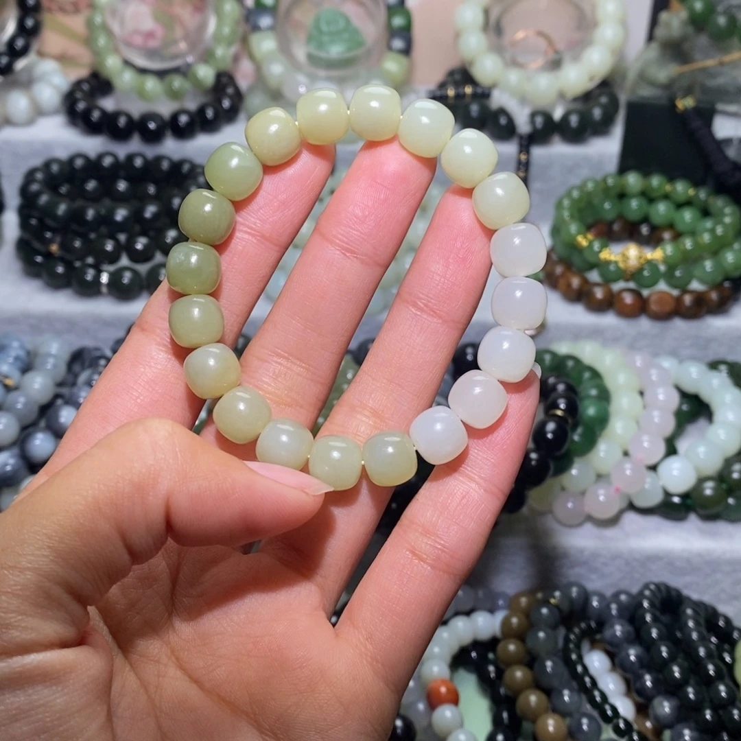 和田玉未镶嵌手链