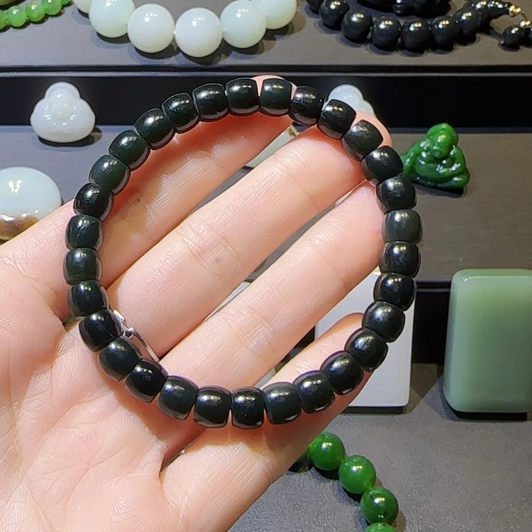 和田玉未镶嵌手链