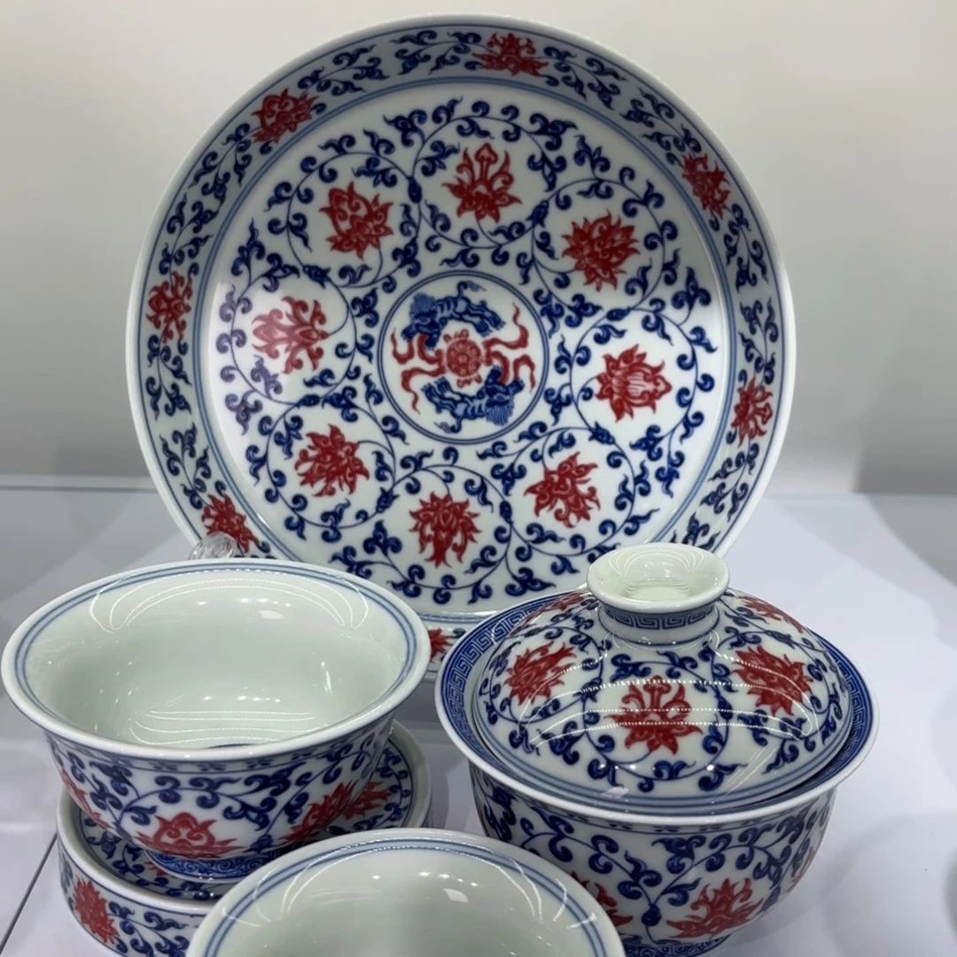 和***里景德镇陶瓷八件套
