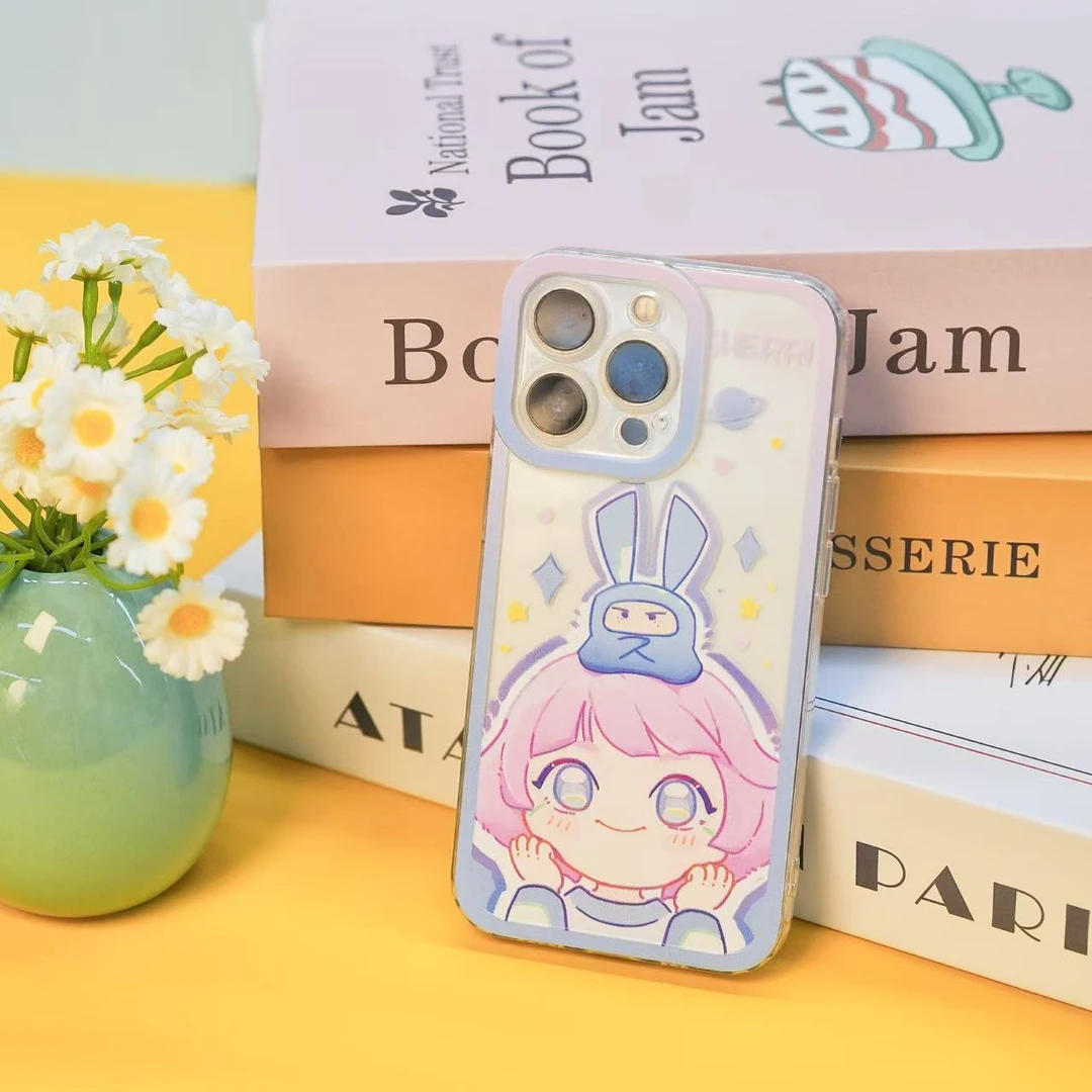 【原创小薇】iphone适用于苹果手机壳可爱防摔透明立体少女创意卡通