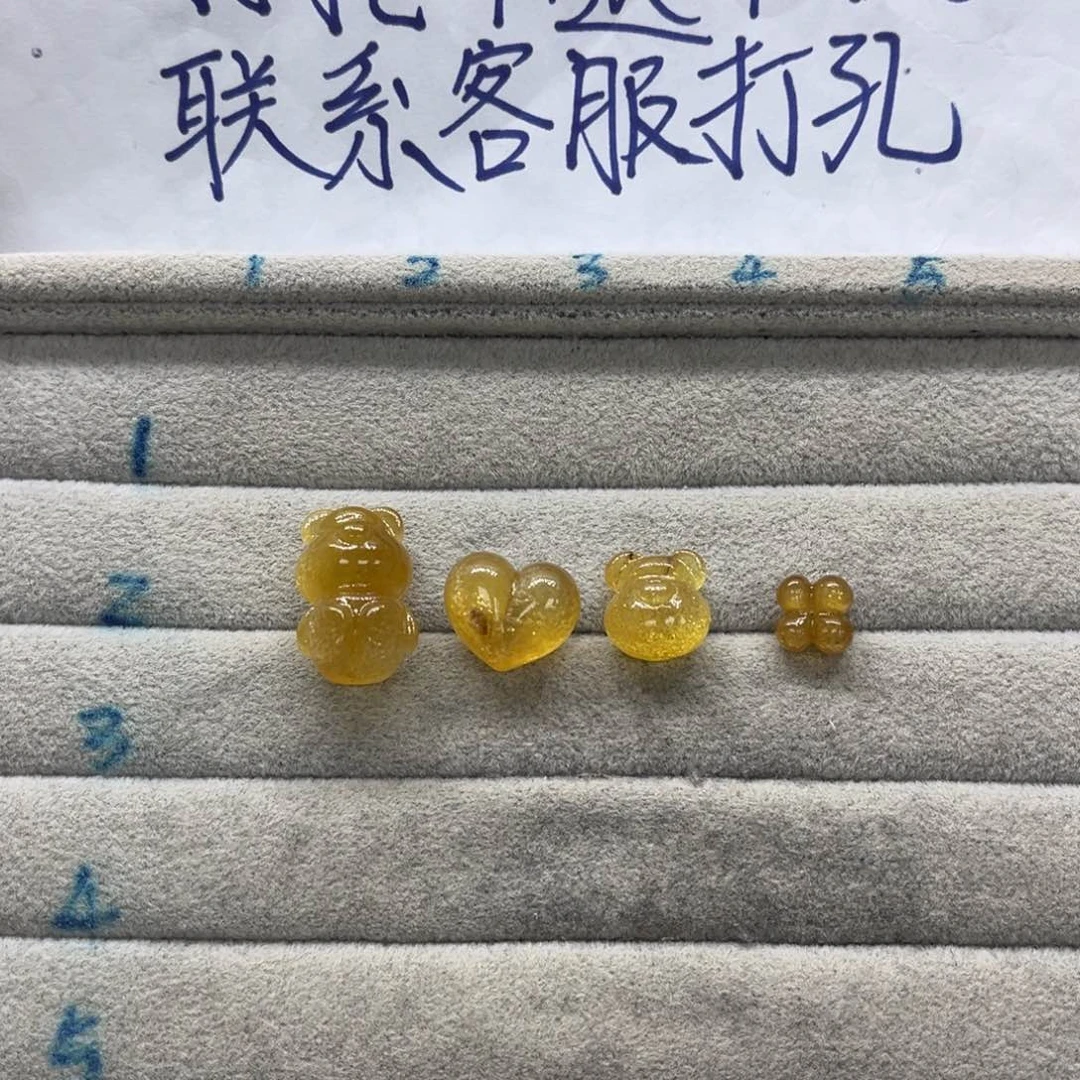 紫***未镶嵌颈饰琥珀天然琥珀
