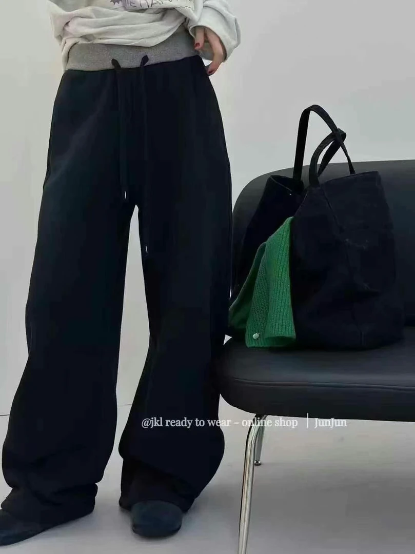 百搭又保暖的加绒卫裤