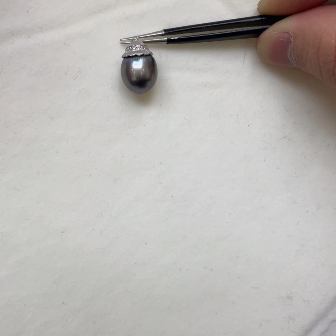 吊坠(不含链)海水珍珠银S925镶嵌