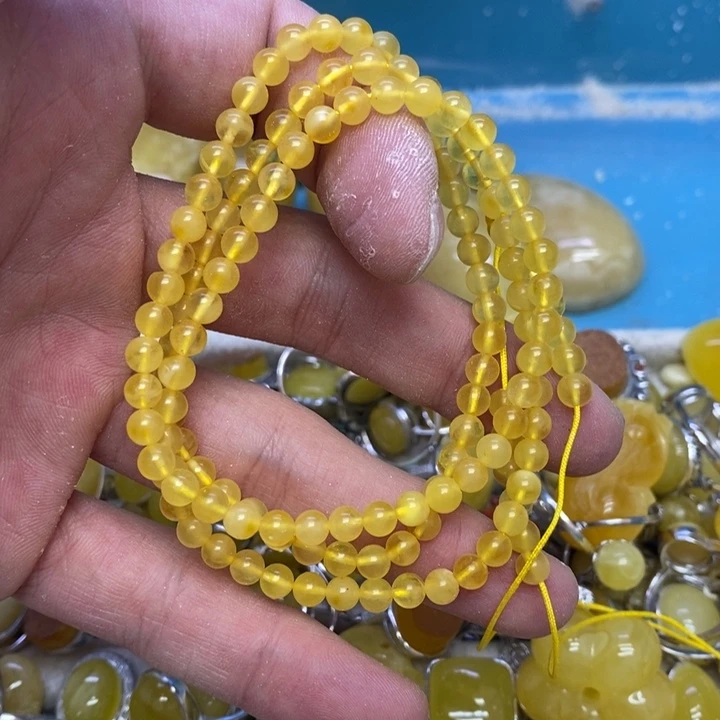 蜜蜡裸石未镶嵌多样性发货