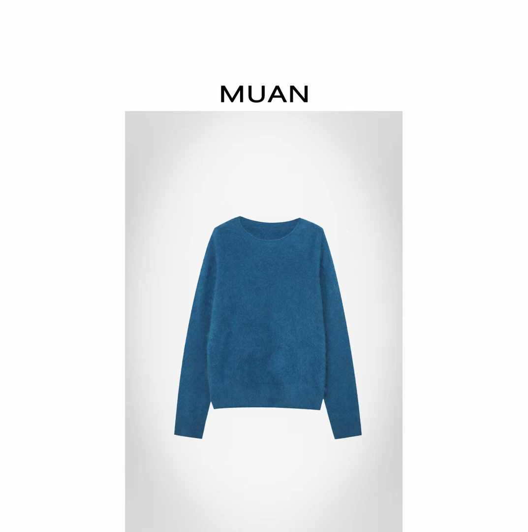 木岸MUAN:《罗勒毛衣》 圆领版 定制静奢老钱上衣毛衣女D-ST-8301