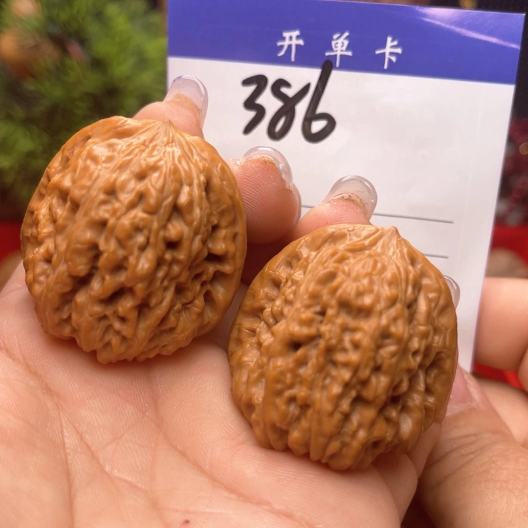 文玩核桃吊坠平谷凹底。边。36 丹