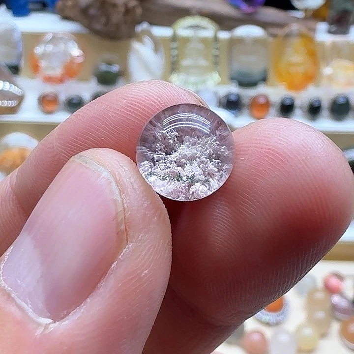 水晶戒指银S925镶嵌镁**生戒指