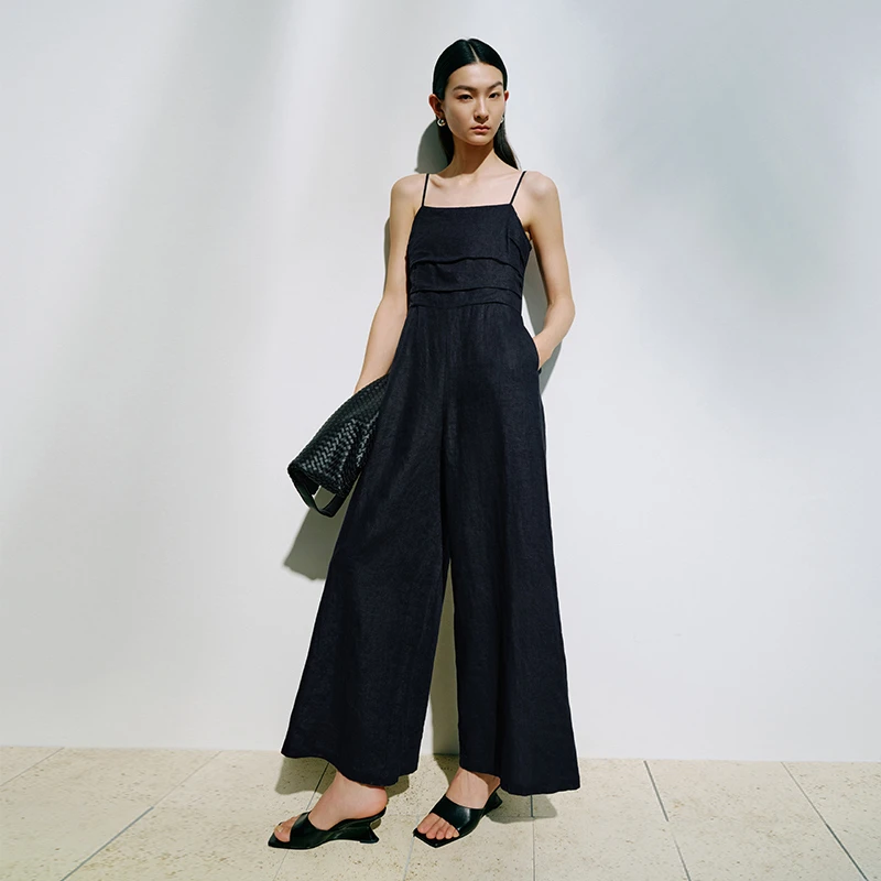 【连体衣】【商场同款新品】艾诺丝雅诗 宽松吊带连体裤50519102