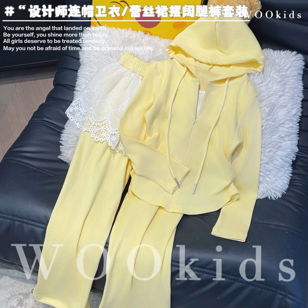 现货-WOOkids8【奶黄少女】亲子兄妹童装高定春日套装 W25010203