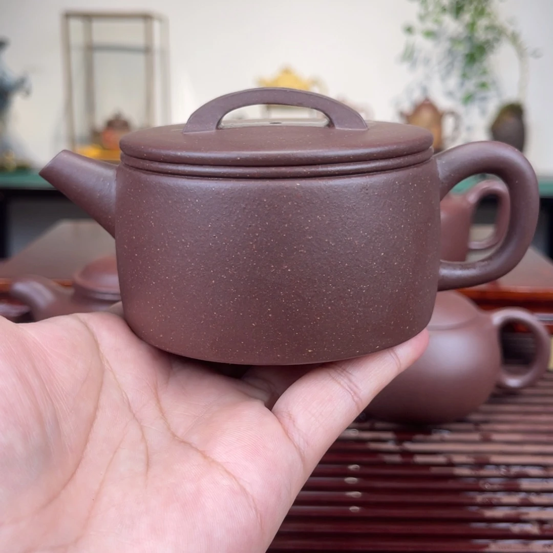 紫砂茶壶200毫升全手工底槽青汉瓦