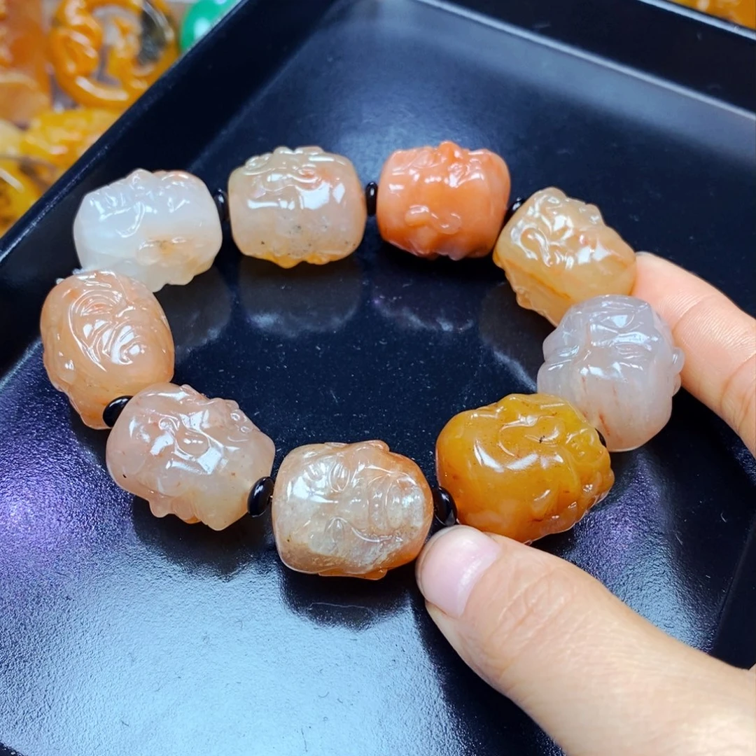 未镶嵌石英质玉（黄龙玉）吊坠(不含链)