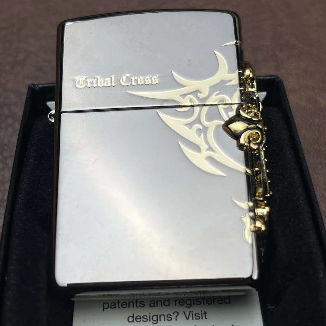 【CC】Zippo打火机黑冰侧十字架