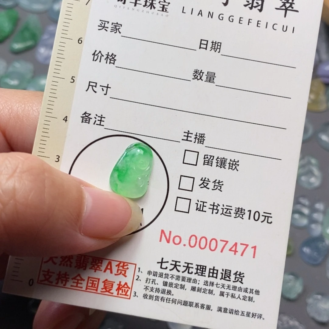 翡翠未镶嵌颈饰翡翠