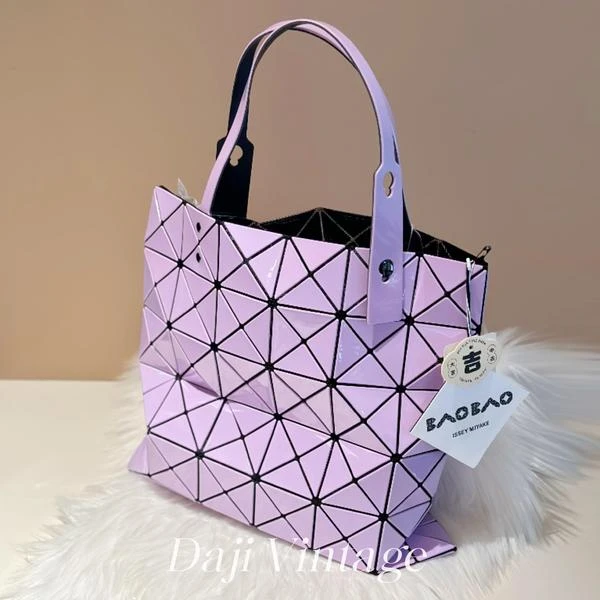 大吉中古/三宅一生梦幻紫六格托特单肩包