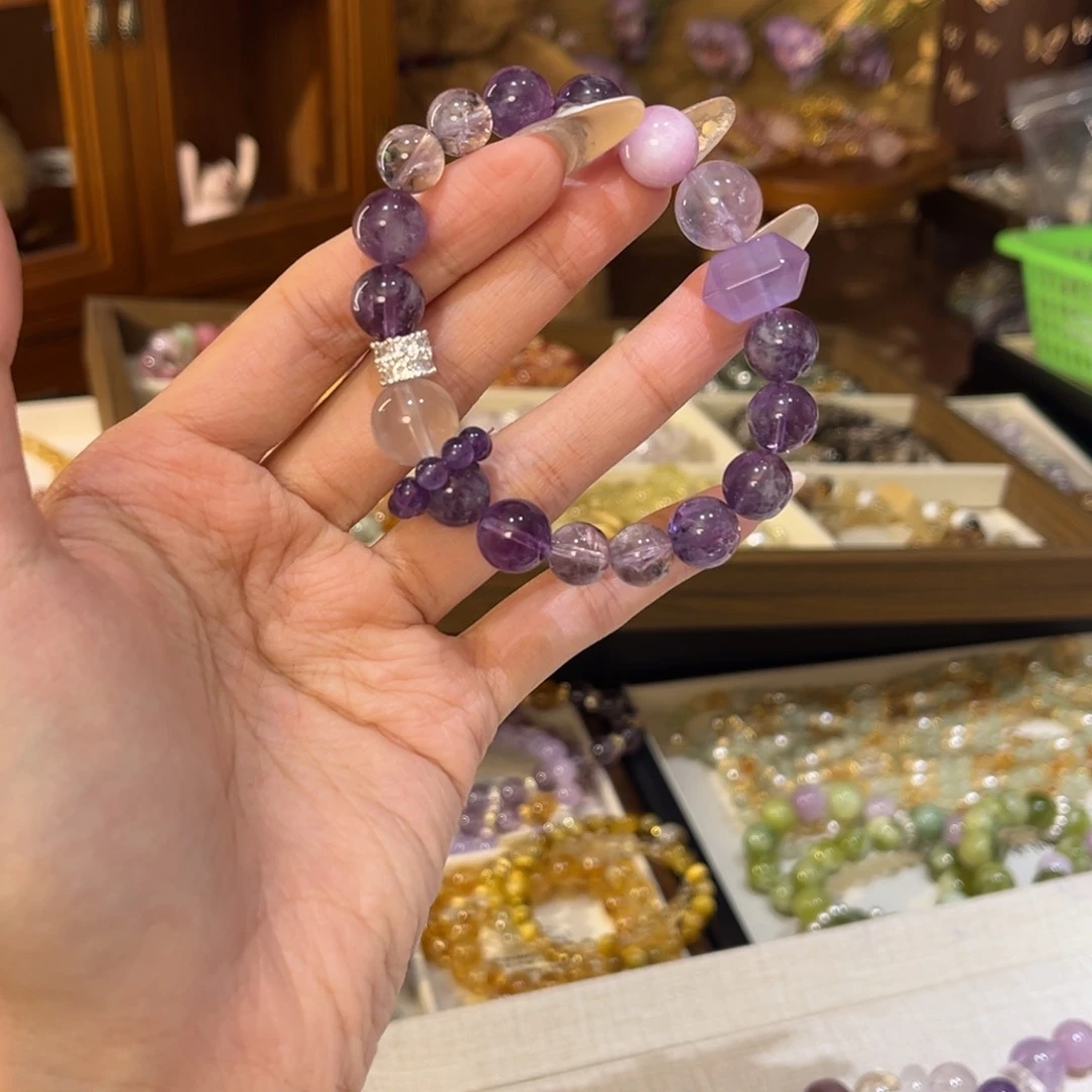 合金手链水晶紫水晶
