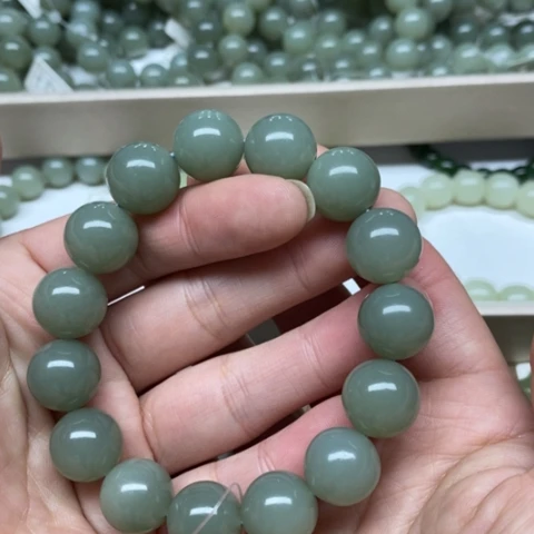 和田玉未镶嵌手链114