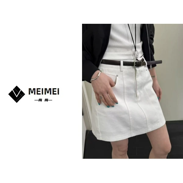 XMM.《HZ牛仔A字半身裙》夏季时尚休闲百搭舒适显瘦潮流半身裙-9865