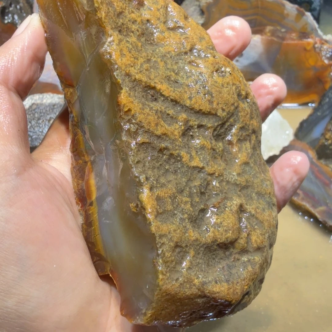 未镶嵌玛瑙/玉髓珠宝半成品