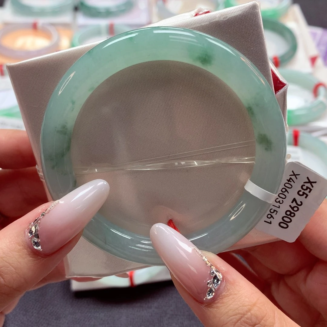 翡翠手镯（圆镯）未镶嵌22（44号）