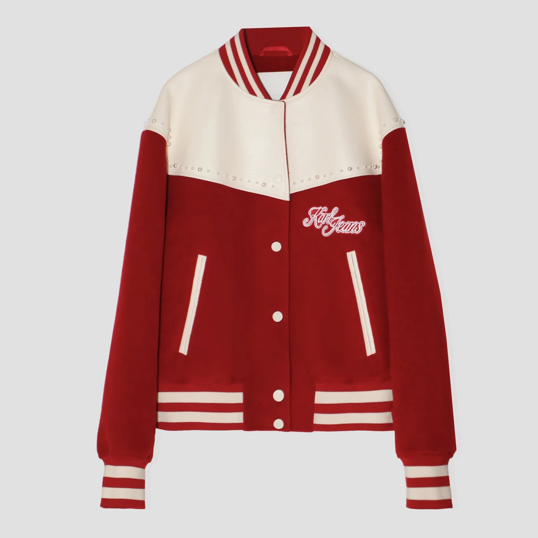 设计师款拼色棒球服DLLFY260