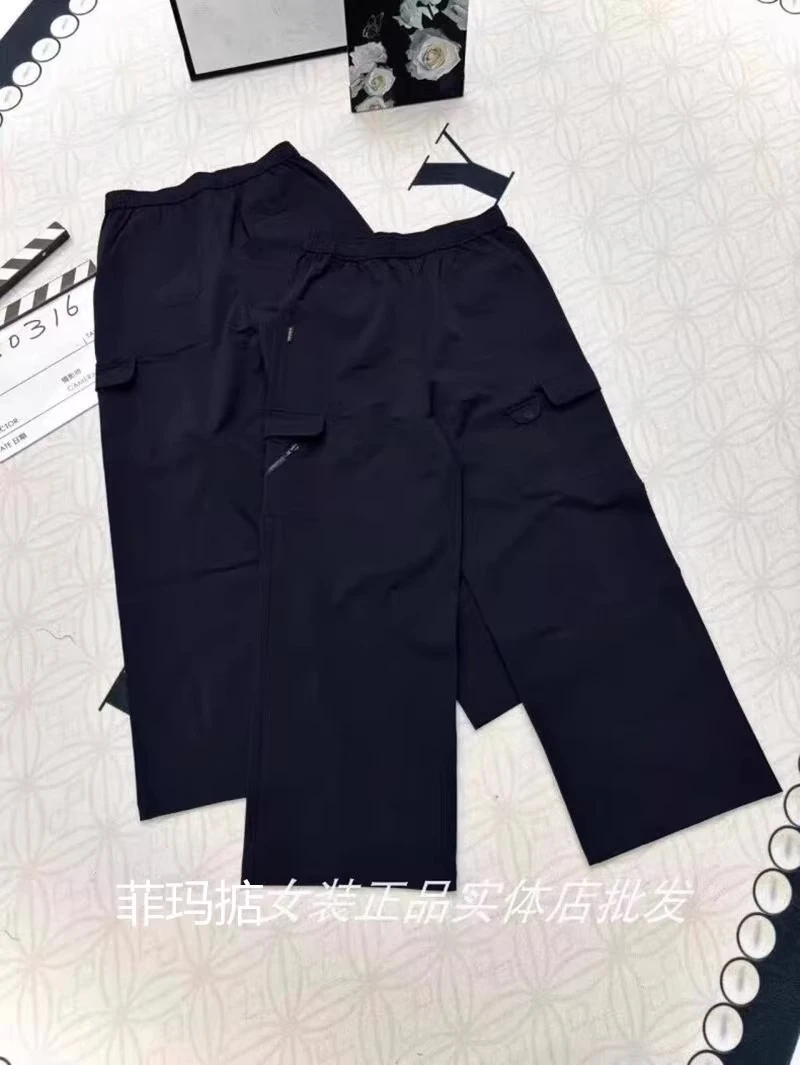 菲玛掂250316正品2025秋冬新款时尚休闲显瘦直筒速干工装裤女裤