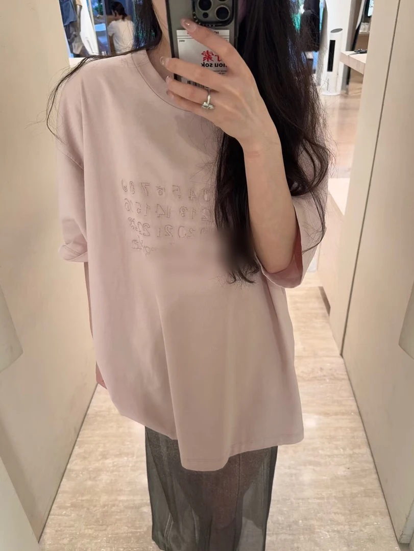 IS LULU | Mm'6 数字字母刺绣短袖