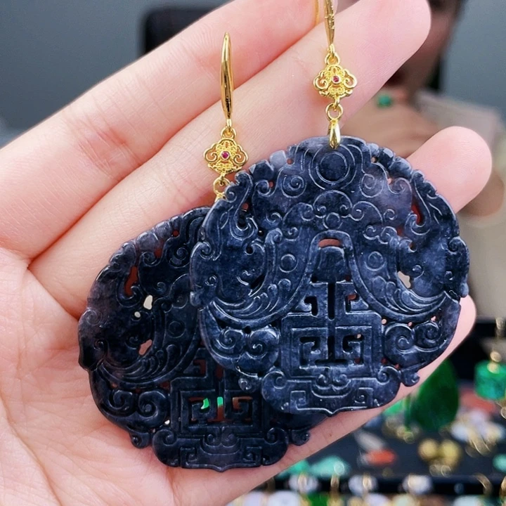 翡翠耳饰未镶嵌饰品