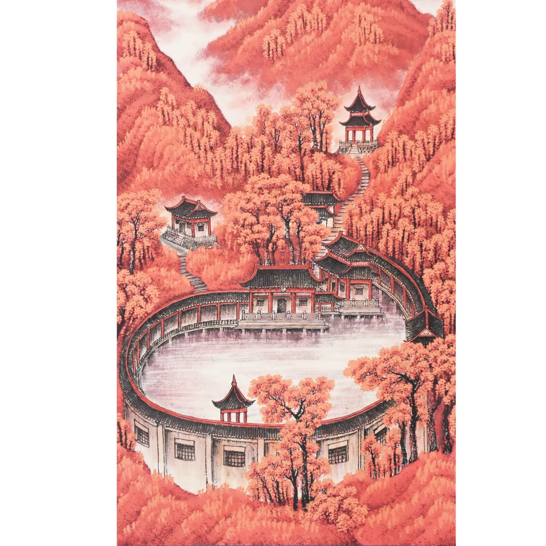 HM9250 山中景 137×67 纸本立轴 8.2平尺