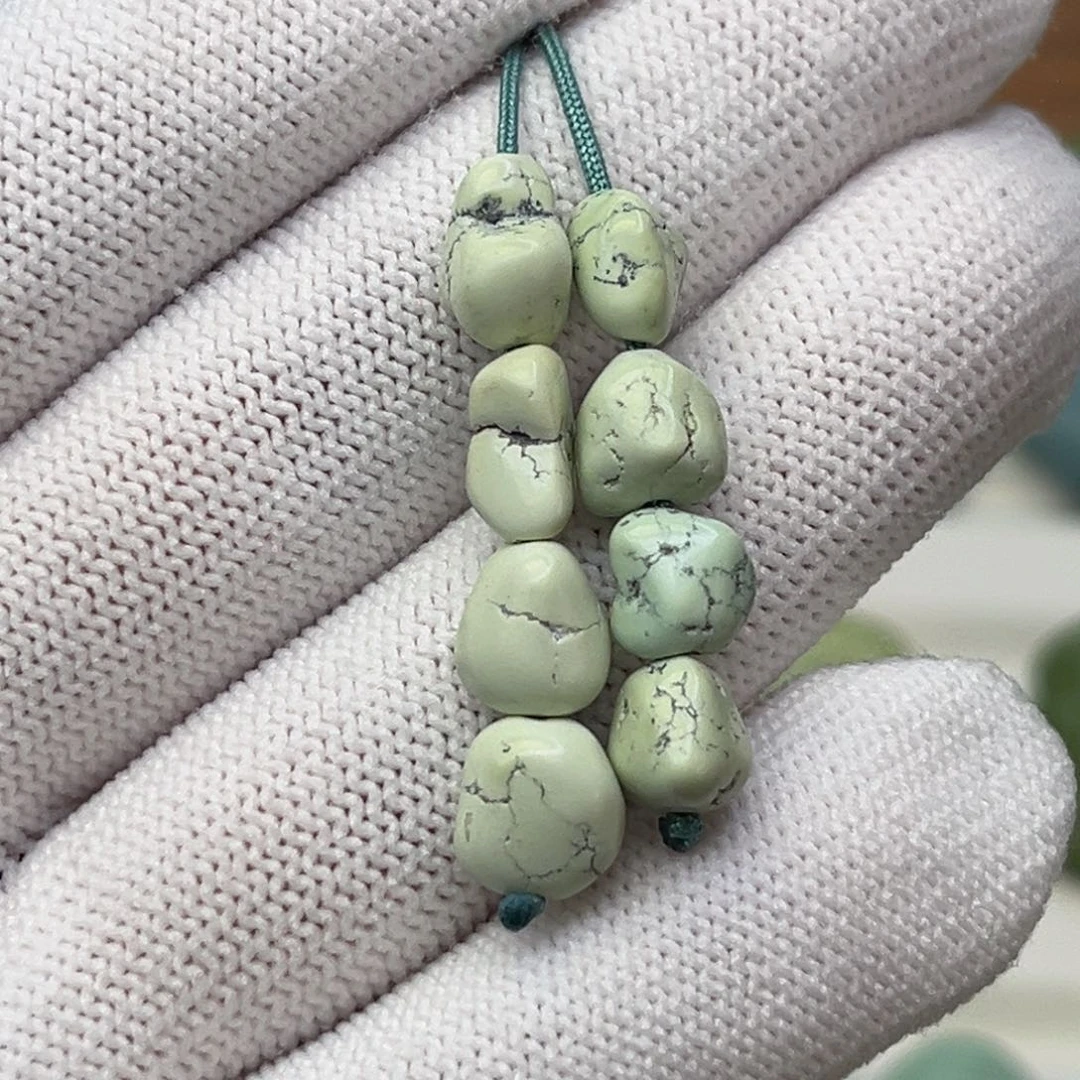 绿松石未镶嵌珠宝奇石菜籽随形弟子珠