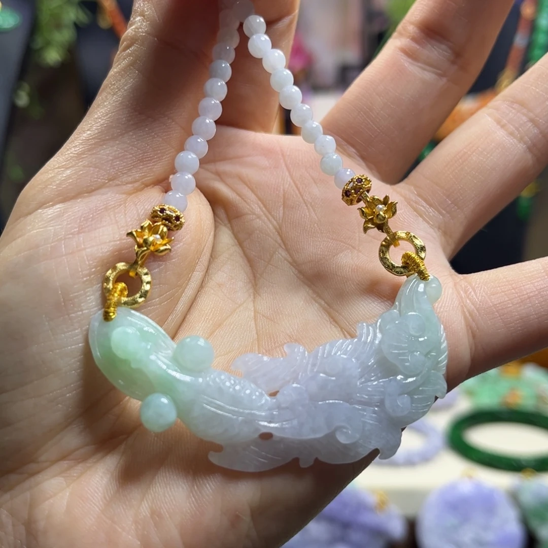 翡翠未镶嵌颈饰天然翡翠