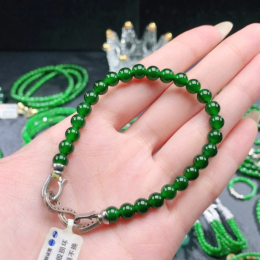 翡翠未镶嵌手串手链