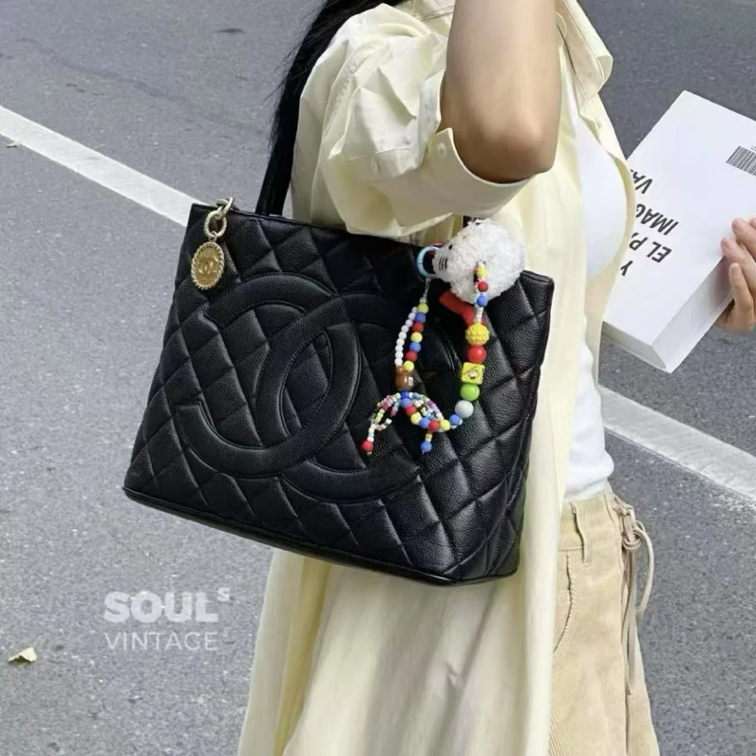 95新 Chanel/香奈儿 Chanel黑金 荔枝牛希尔顿/661294648