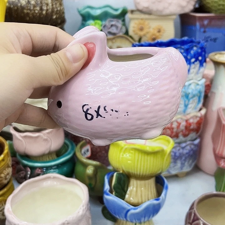 有孔.多肉陶瓷花盆！